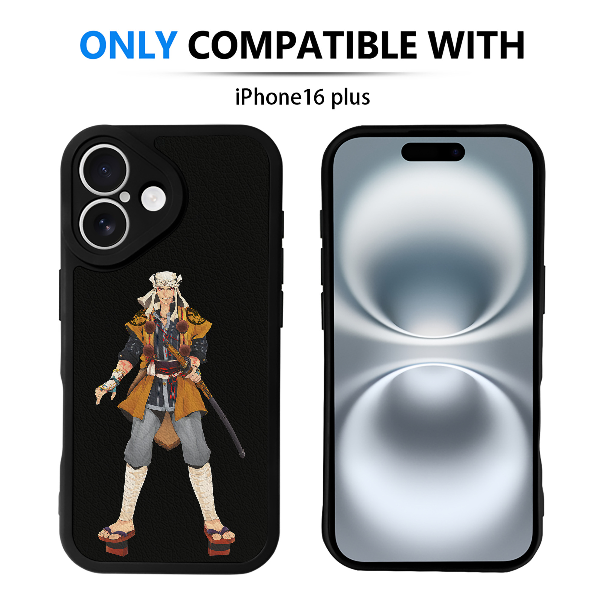 （画像用） 刀剣乱舞 Touken Ranbu 【iPhone 16シリーズ対応】シリコンスマホケース（レザー調） 材質：シリコン